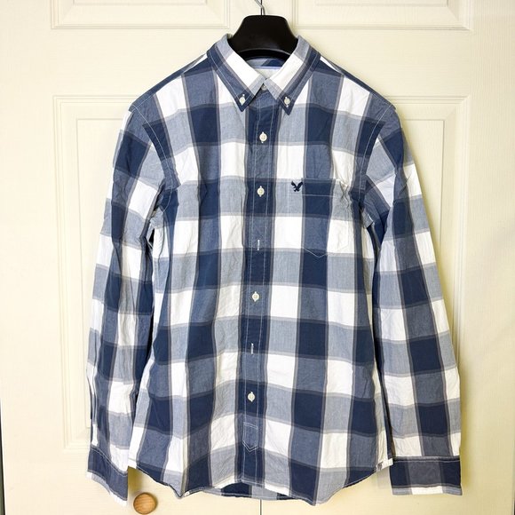 American Eagle- Cotton Mens Casual button down shirt - Picture 2 of 6